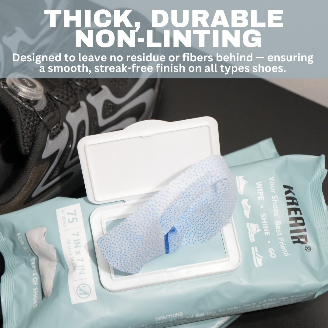 Kreair Shoe Cleaning Wipes XL 75 Ct